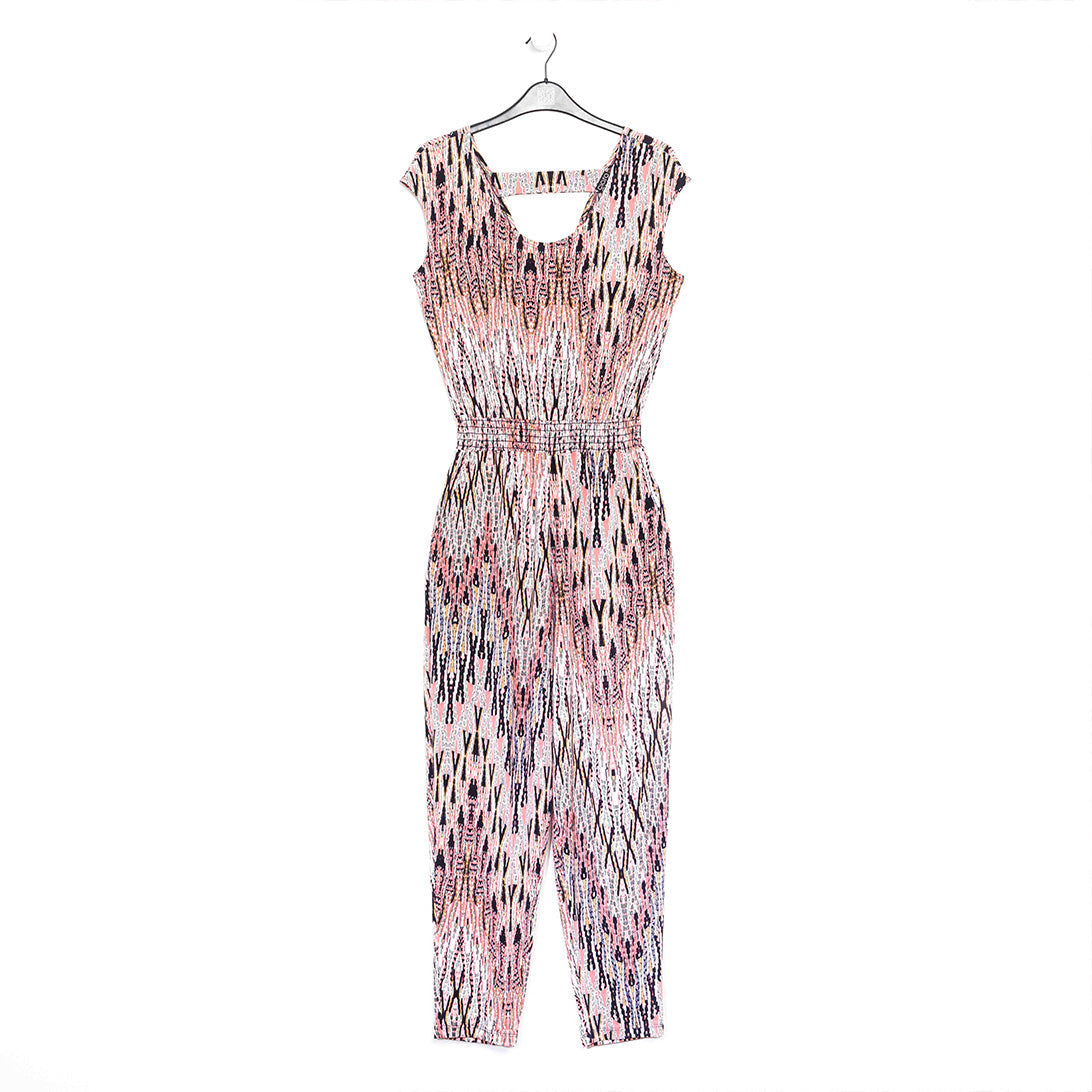 Clara Sunwoo Everyday - Back Cut Out Jogger Pocket Jumpsuit - Boho Weave - Final Sale!