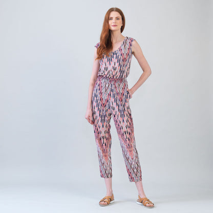 Clara Sunwoo Everyday - Back Cut Out Jogger Pocket Jumpsuit - Boho Weave - Final Sale!