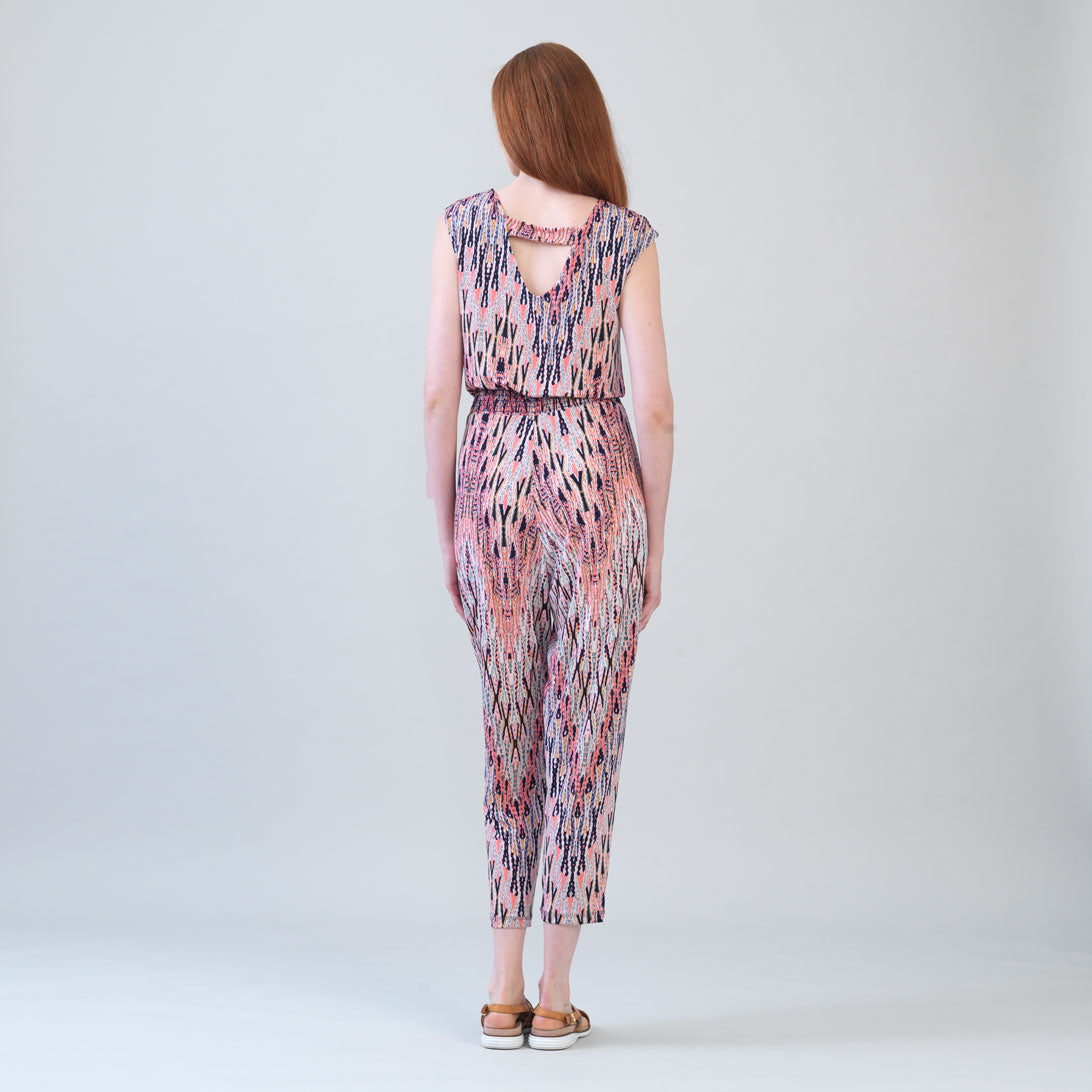 Clara Sunwoo Everyday - Back Cut Out Jogger Pocket Jumpsuit - Boho Weave - Final Sale!