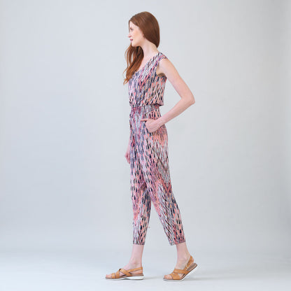 Clara Sunwoo Everyday - Back Cut Out Jogger Pocket Jumpsuit - Boho Weave - Final Sale!