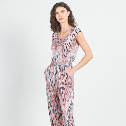 Clara Sunwoo Everyday - Back Cut Out Jogger Pocket Jumpsuit - Boho Weave - Final Sale!