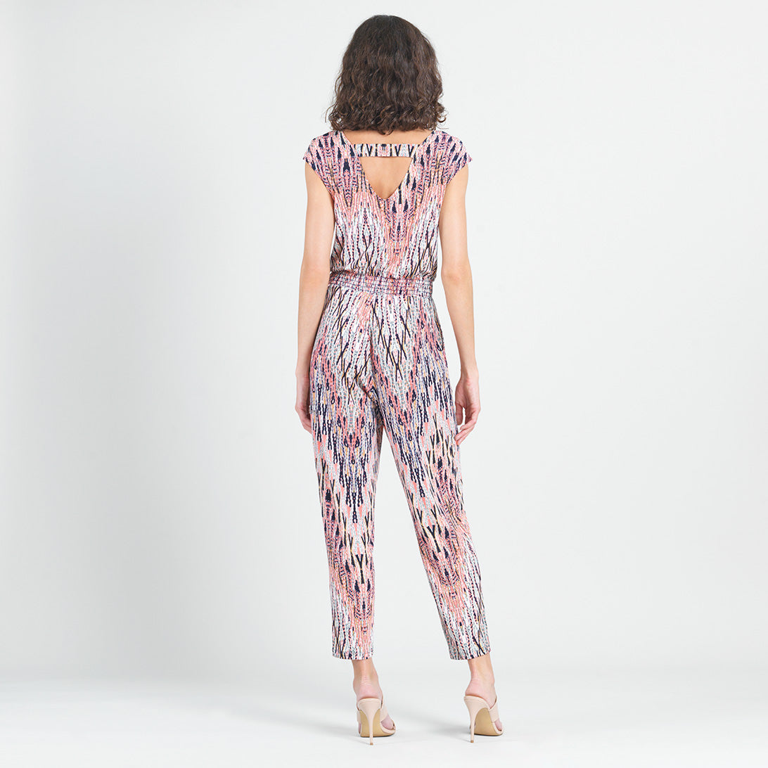 Clara Sunwoo Everyday - Back Cut Out Jogger Pocket Jumpsuit - Boho Weave - Final Sale!
