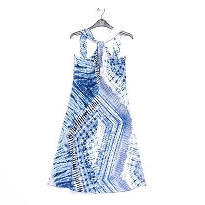 Clara Sunwoo Classic - Grecian Halter Swing Dress - Acid Wash - Final Sale!