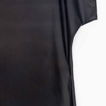 Clara Sunwoo Popular - Liquid Leather™ - High Neck Tunic Pocket Dress - Black - Final Sale!