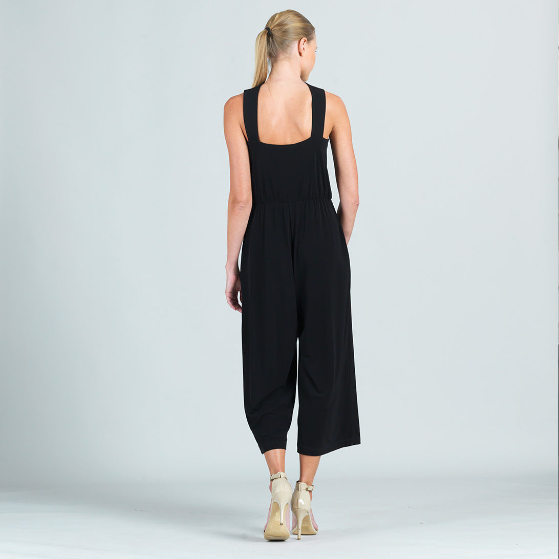 Clara Sunwoo Quality - Grecian Halter Pocket Jumpsuit - Black - Final Sale!