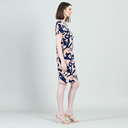 Clara Sunwoo Quality - Back Keyhole Dress - Splash Stroke - Final Sale!