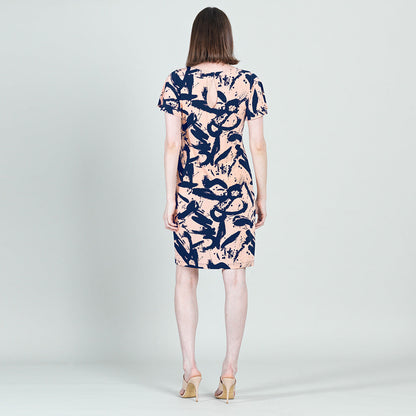 Clara Sunwoo Quality - Back Keyhole Dress - Splash Stroke - Final Sale!
