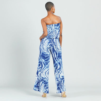 Clara Sunwoo Discount - Butter Knit - Tube Top Pocket Jumpsuit - Swirl Wave - Final Sale!