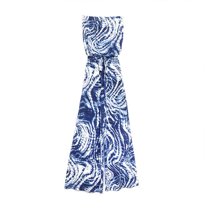 Clara Sunwoo Discount - Butter Knit - Tube Top Pocket Jumpsuit - Swirl Wave - Final Sale!