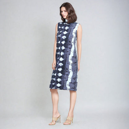 Clara Sunwoo Latest - Mock Neck Midi Sheath Dress - Diamond Grey-Scale - Final Sale!