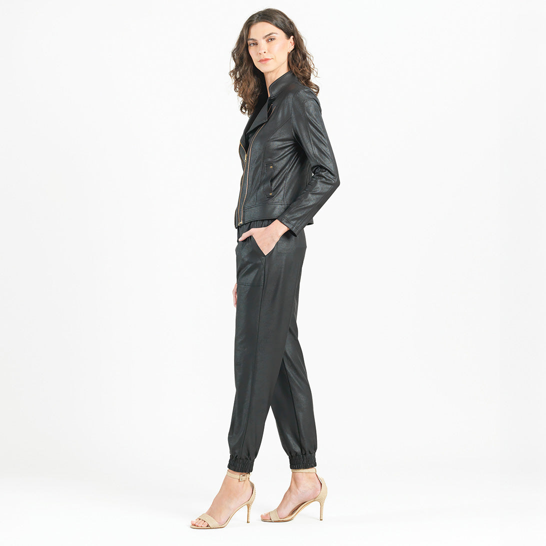 Clara Sunwoo Quality - Liquid Leather™ Double Zip Pocket Jacket - Black