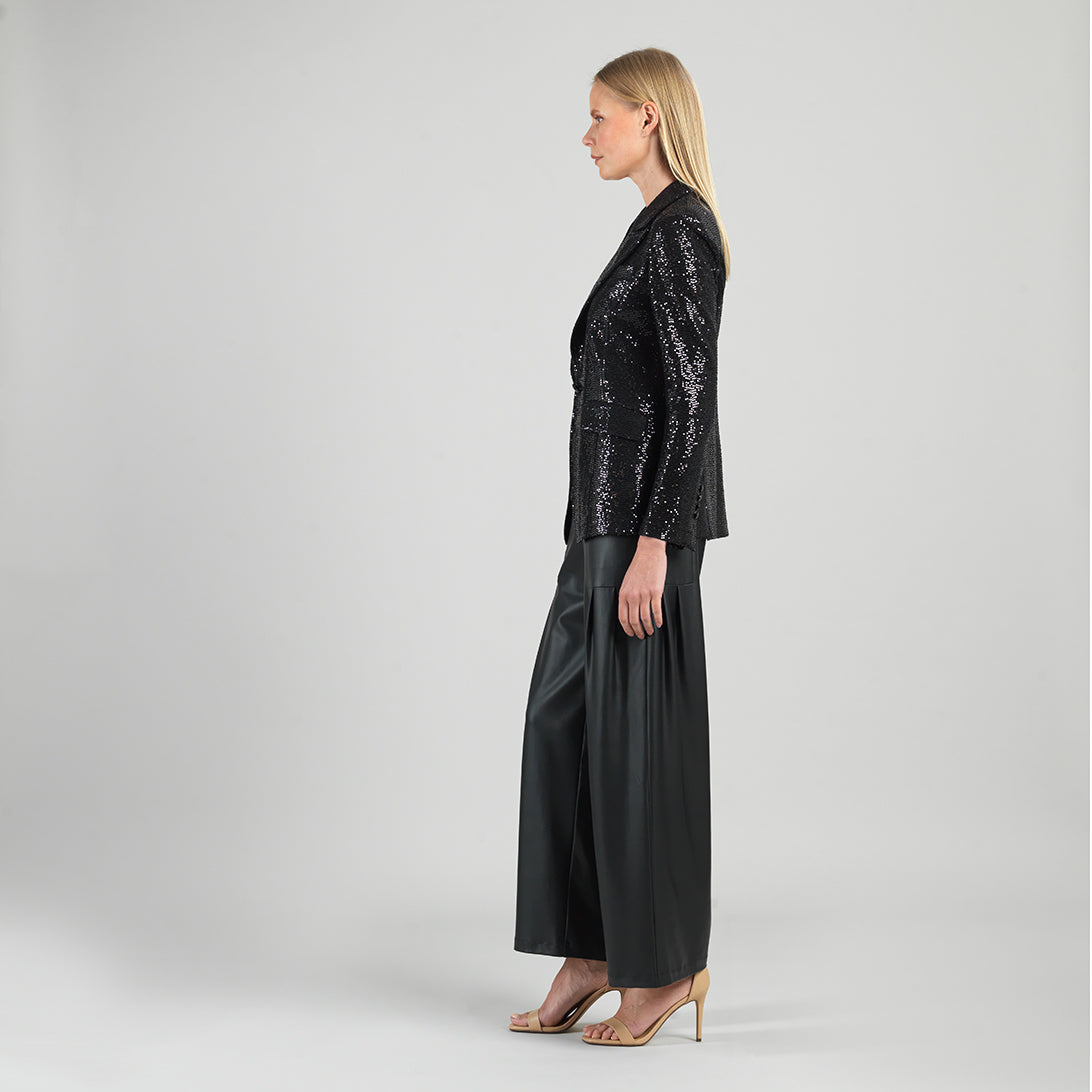 Clara Sunwoo Exclusive - Sequin Knit - Signature Pocket Blazer - Black