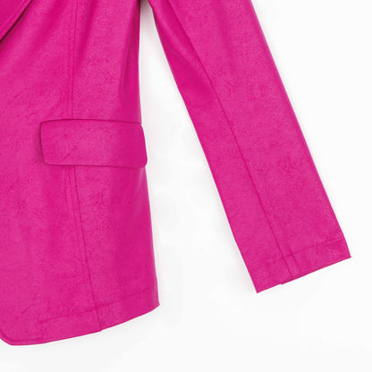 Clara Sunwoo Trending - Liquid Leather™ Signature Pocket Blazer - Magenta - Final Sale!