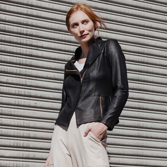 Clara Sunwoo Classic - Liquid Leather™ Signature Jacket - Black