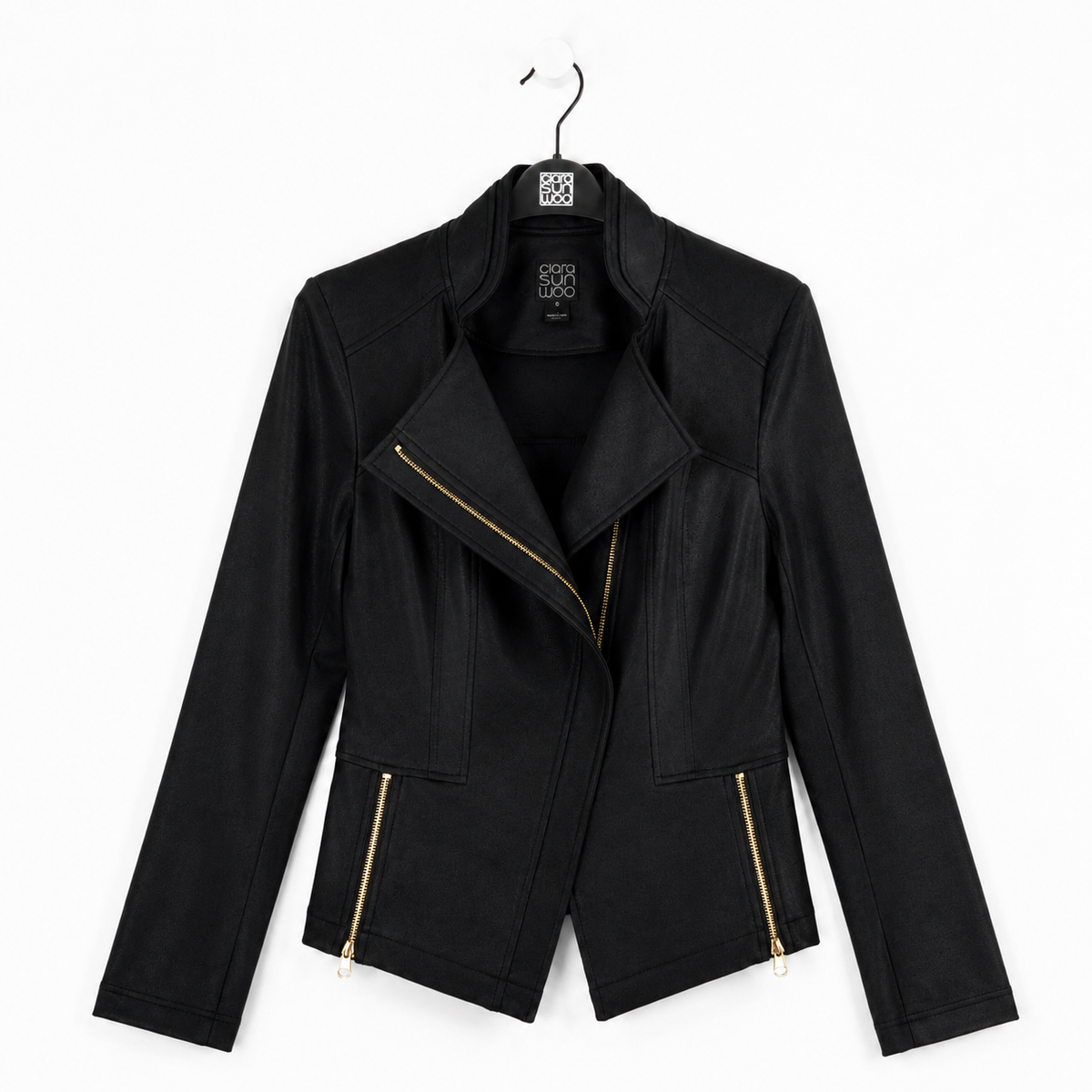 Clara Sunwoo Classic - Liquid Leather™ Signature Jacket - Black