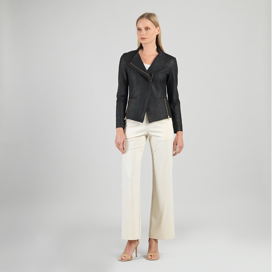 Clara Sunwoo Classic - Liquid Leather™ Signature Jacket - Black