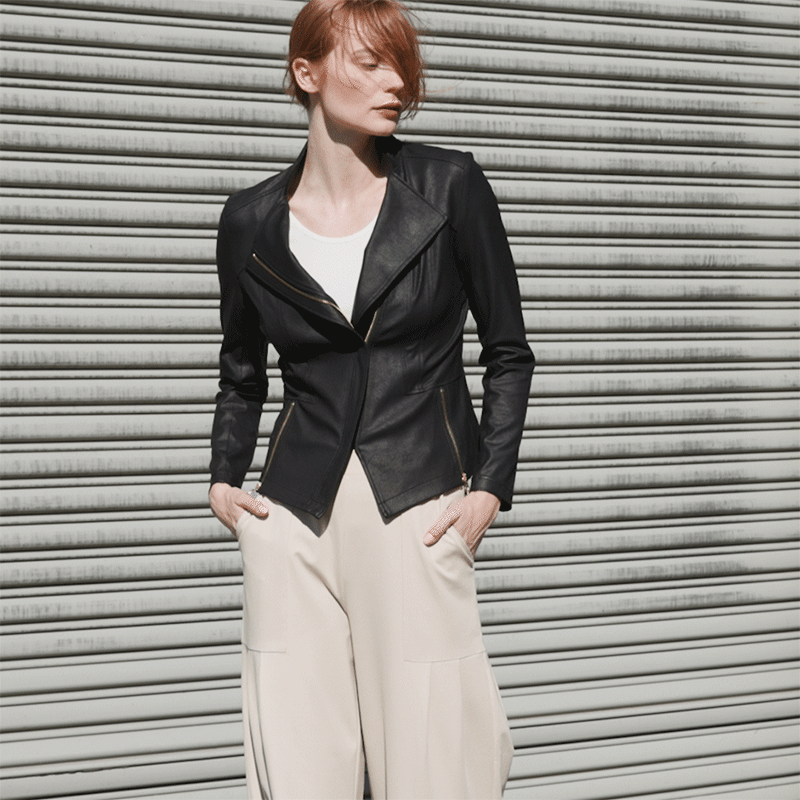 Clara Sunwoo Classic - Liquid Leather™ Signature Jacket - Black