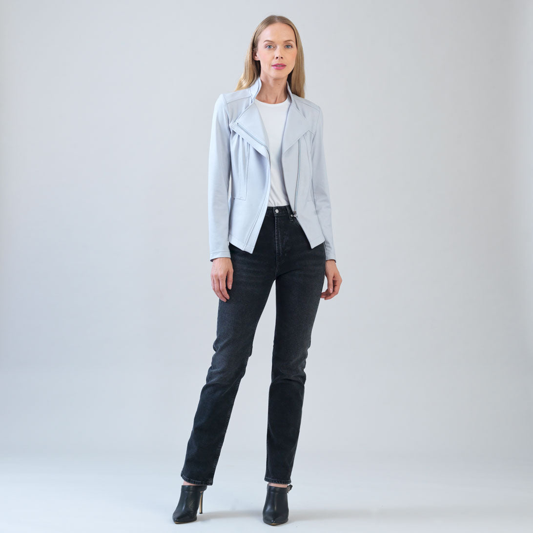 Clara Sunwoo Value - Liquid Leather™ Signature Jacket - Stone - Final Sale