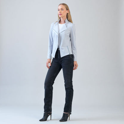Clara Sunwoo Value - Liquid Leather™ Signature Jacket - Stone - Final Sale