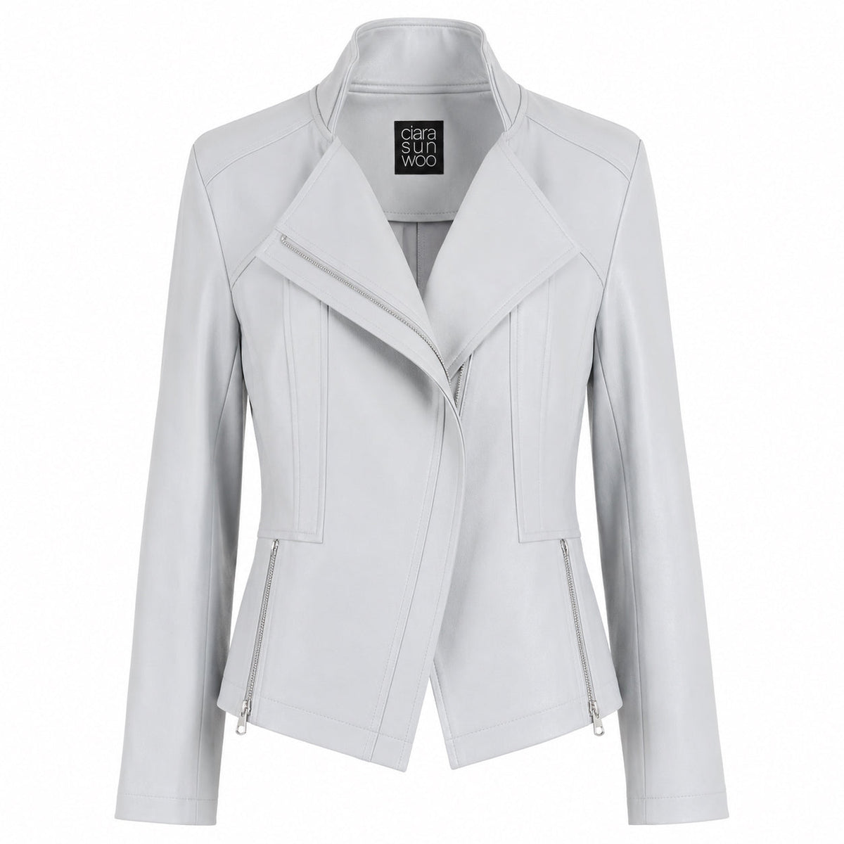 Clara Sunwoo Value - Liquid Leather™ Signature Jacket - Stone - Final Sale