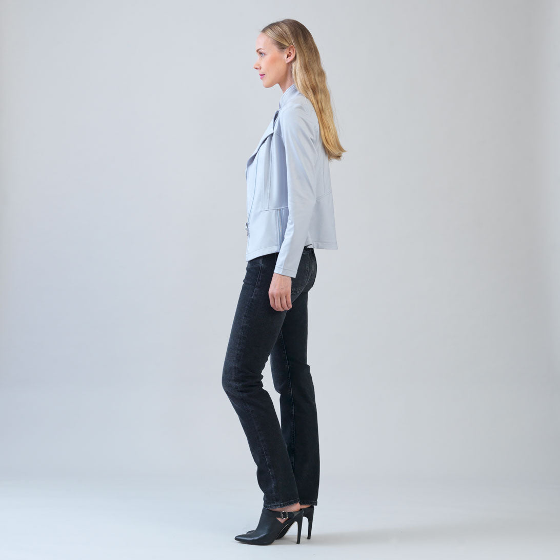 Clara Sunwoo Value - Liquid Leather™ Signature Jacket - Stone - Final Sale