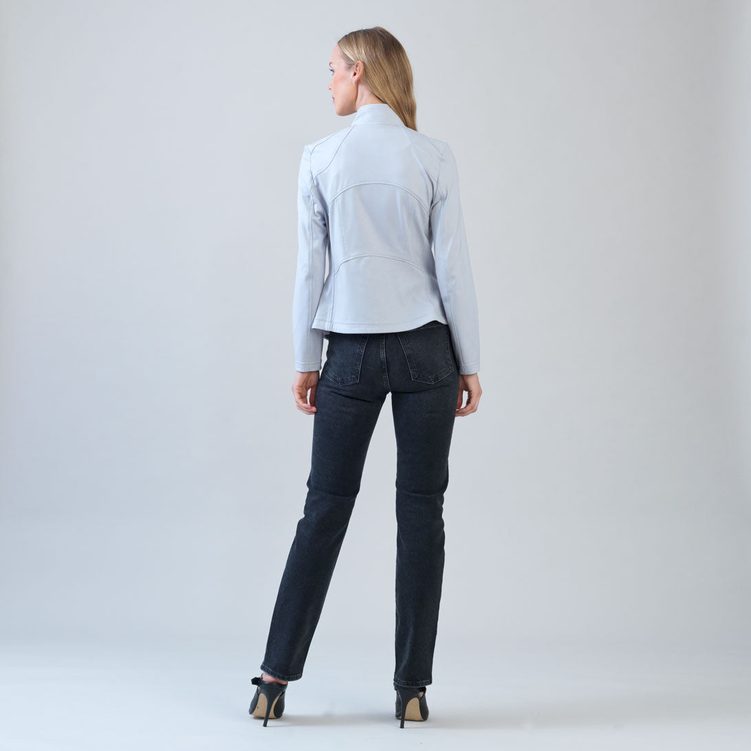 Clara Sunwoo Value - Liquid Leather™ Signature Jacket - Stone - Final Sale