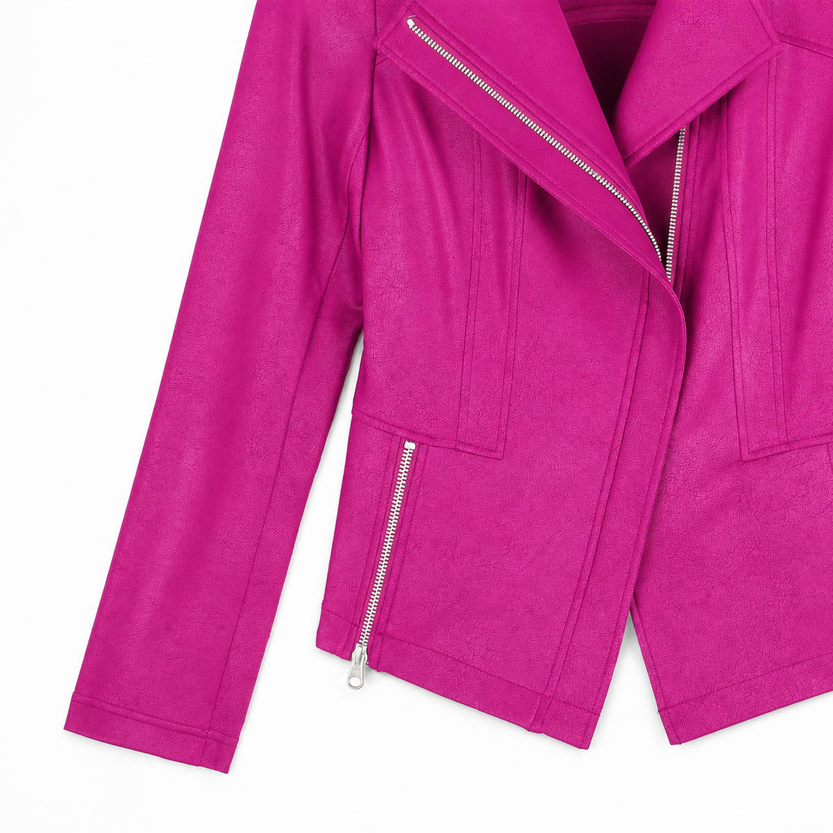 Clara Sunwoo Customer Favorite - Liquid Leather™ Signature Jacket - Magenta