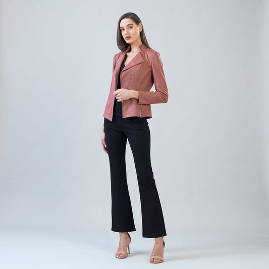 Clara Sunwoo Trending - Liquid Leather™ Signature Jacket - Tan