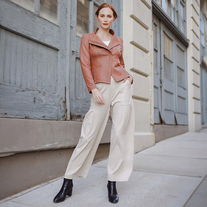 Clara Sunwoo Trending - Liquid Leather™ Signature Jacket - Tan