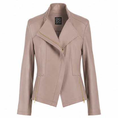 Clara Sunwoo Trending - Liquid Leather™ Signature Jacket - Taupe