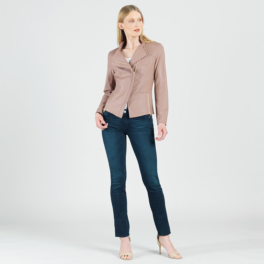 Clara Sunwoo Trending - Liquid Leather™ Signature Jacket - Taupe