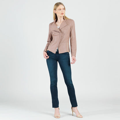 Clara Sunwoo Trending - Liquid Leather™ Signature Jacket - Taupe