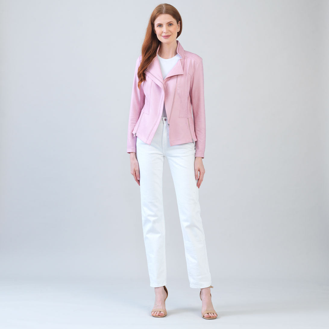 Clara Sunwoo Signature - Liquid Leather™ Signature Jacket - Pink