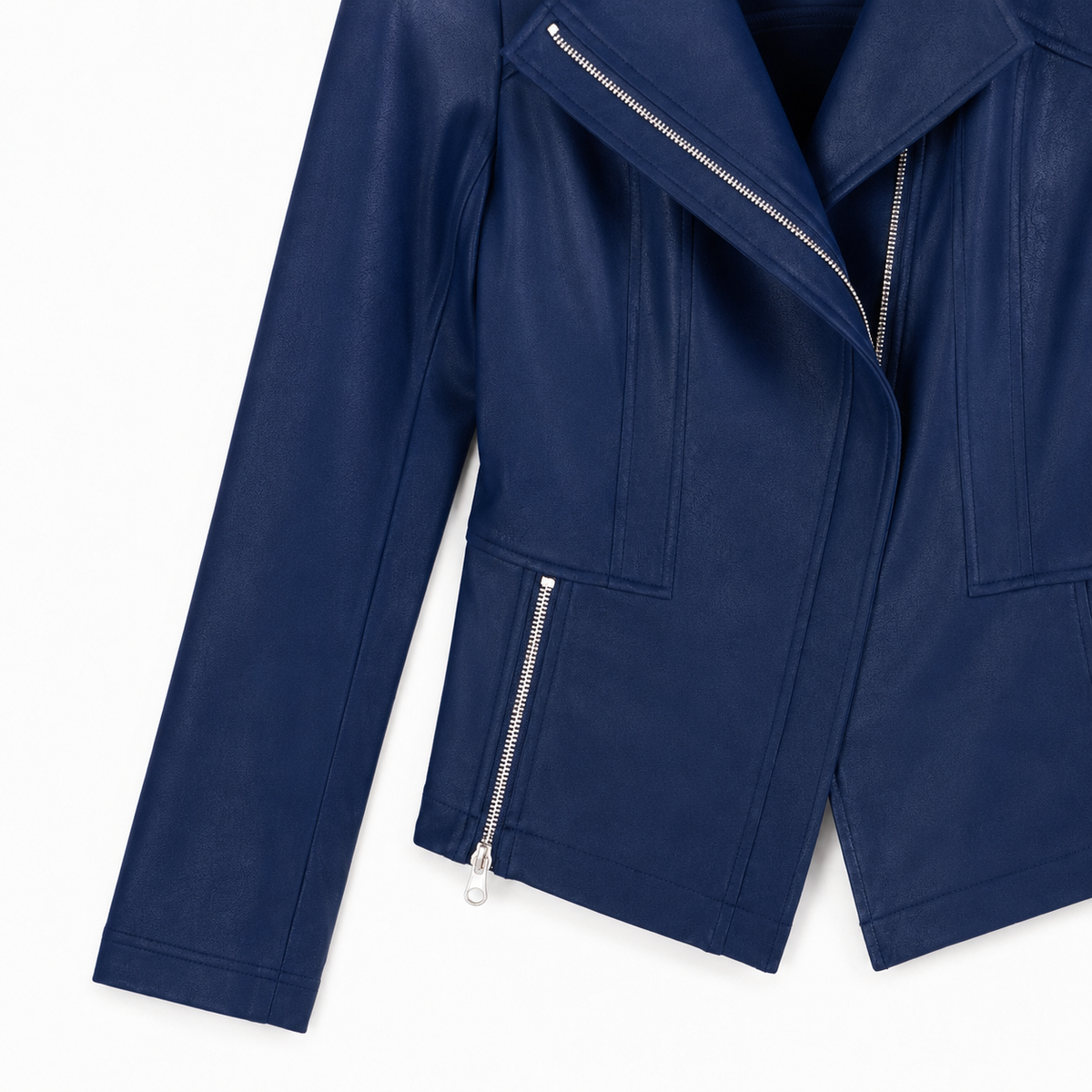 Clara Sunwoo Premium - Liquid Leather™ Signature Jacket - Navy