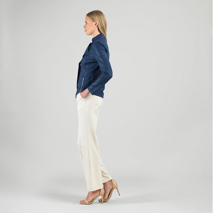 Clara Sunwoo Premium - Liquid Leather™ Signature Jacket - Navy