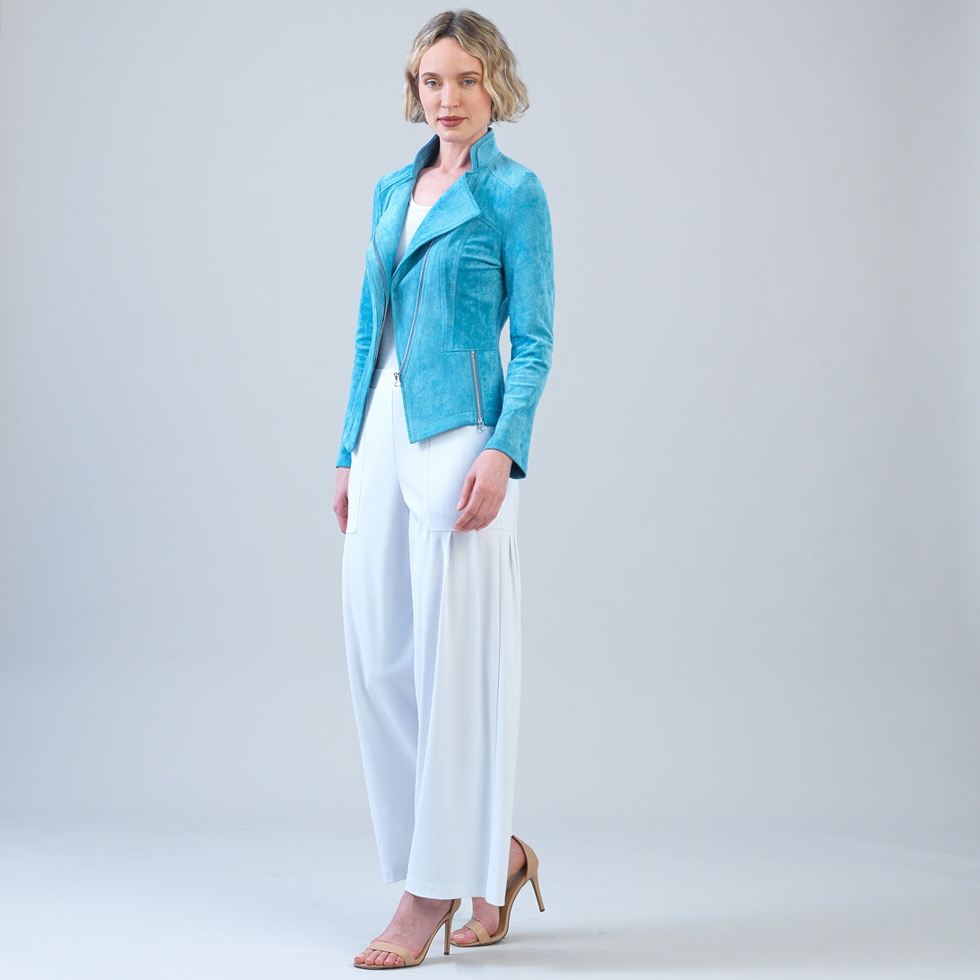 Clara Sunwoo Deals - Soft Suede - Signature Jacket - Ocean
