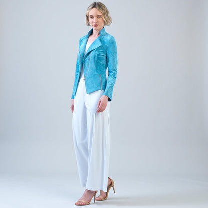 Clara Sunwoo Deals - Soft Suede - Signature Jacket - Ocean