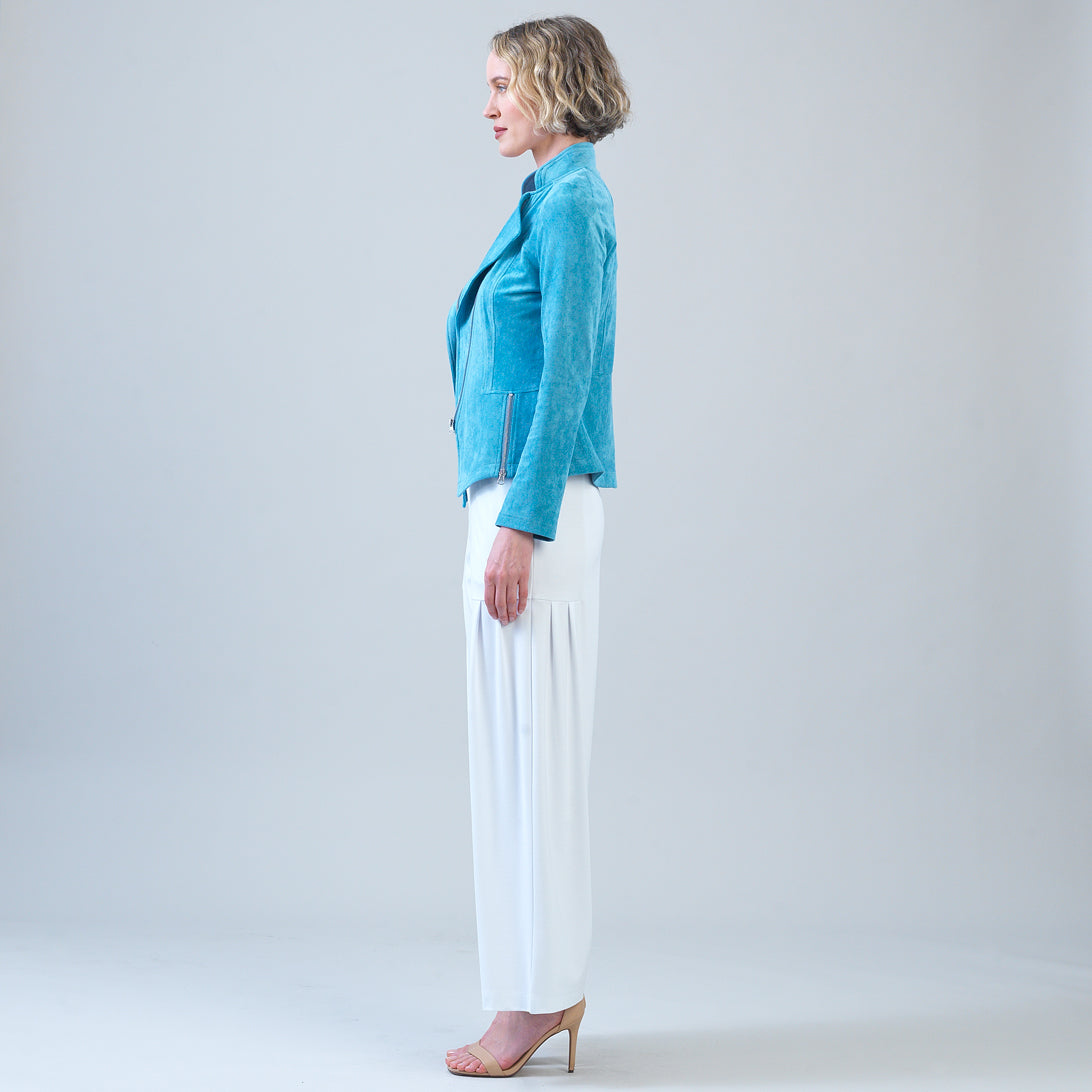 Clara Sunwoo Deals - Soft Suede - Signature Jacket - Ocean