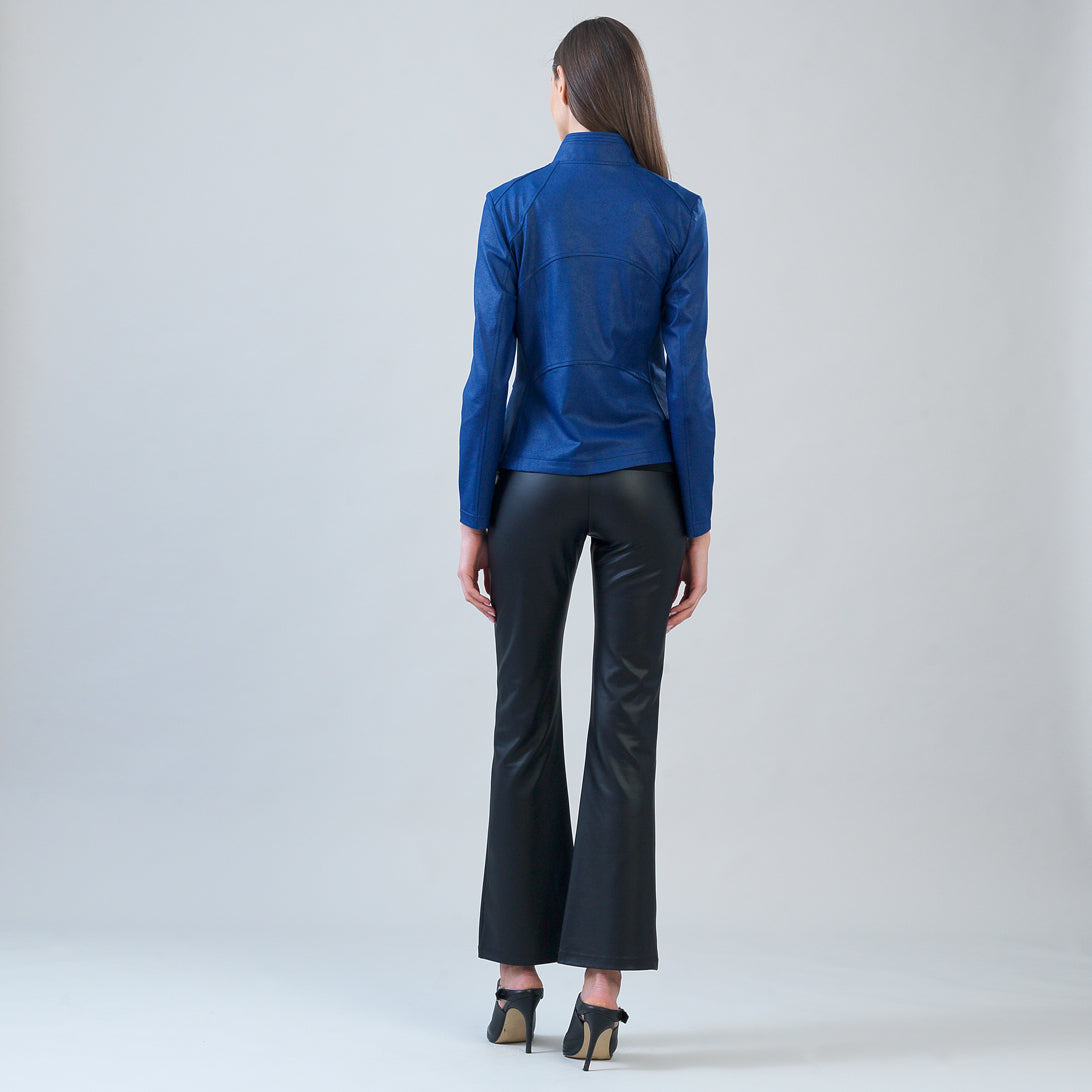 Clara Sunwoo Special Offer - Liquid Leather™ Signature Jacket - Cobalt