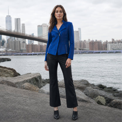 Clara Sunwoo Special Offer - Liquid Leather™ Signature Jacket - Cobalt