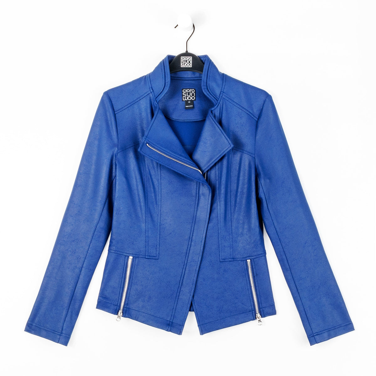 Clara Sunwoo Special Offer - Liquid Leather™ Signature Jacket - Cobalt