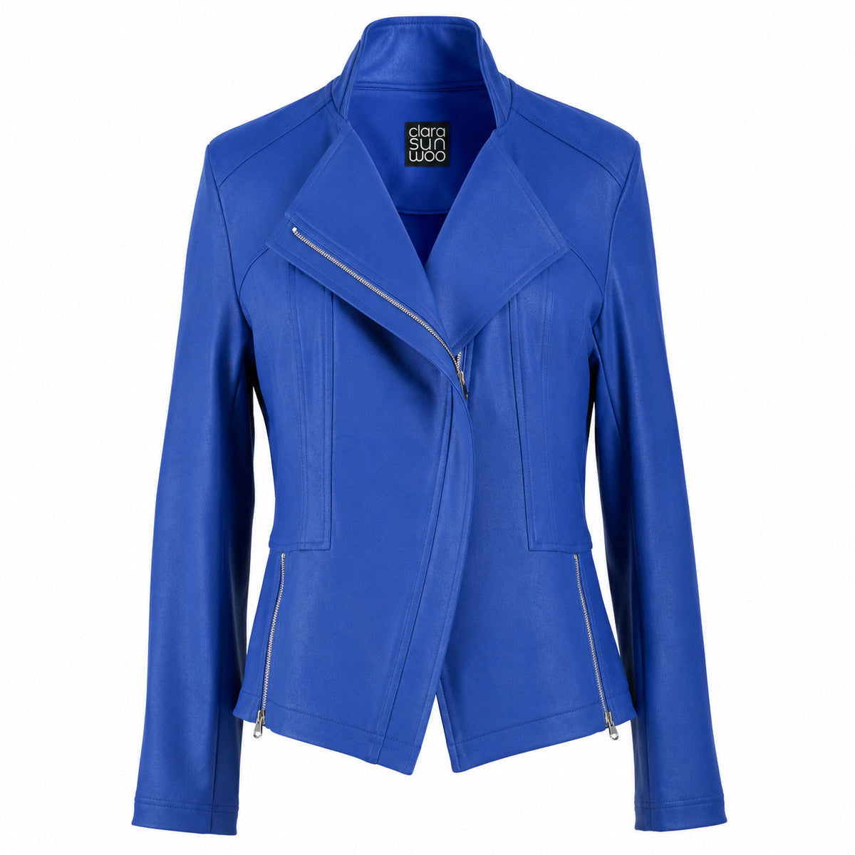 Clara Sunwoo Special Offer - Liquid Leather™ Signature Jacket - Cobalt