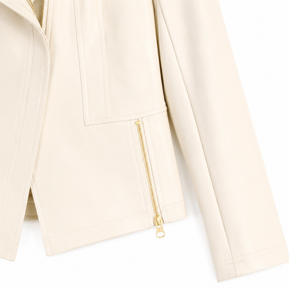 Clara Sunwoo Everyday - Liquid Leather™ Signature Jacket - Ivory