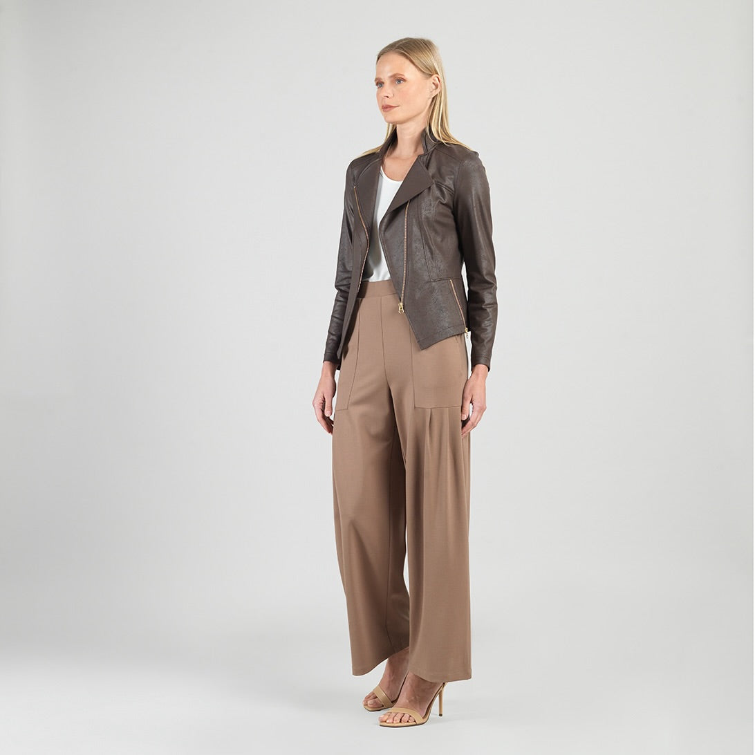 Clara Sunwoo Quality - Liquid Leather™ Signature Jacket - Brown