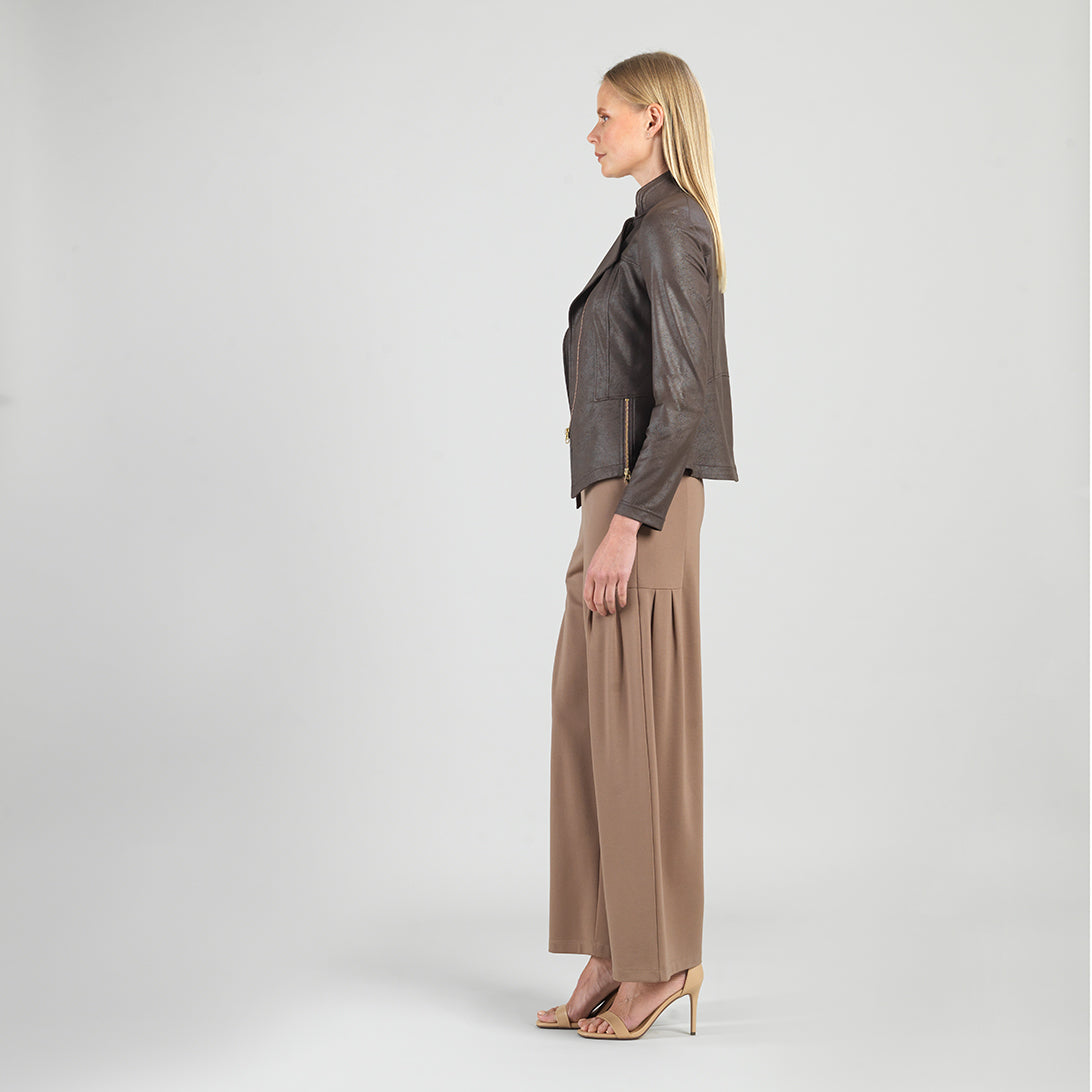 Clara Sunwoo Quality - Liquid Leather™ Signature Jacket - Brown