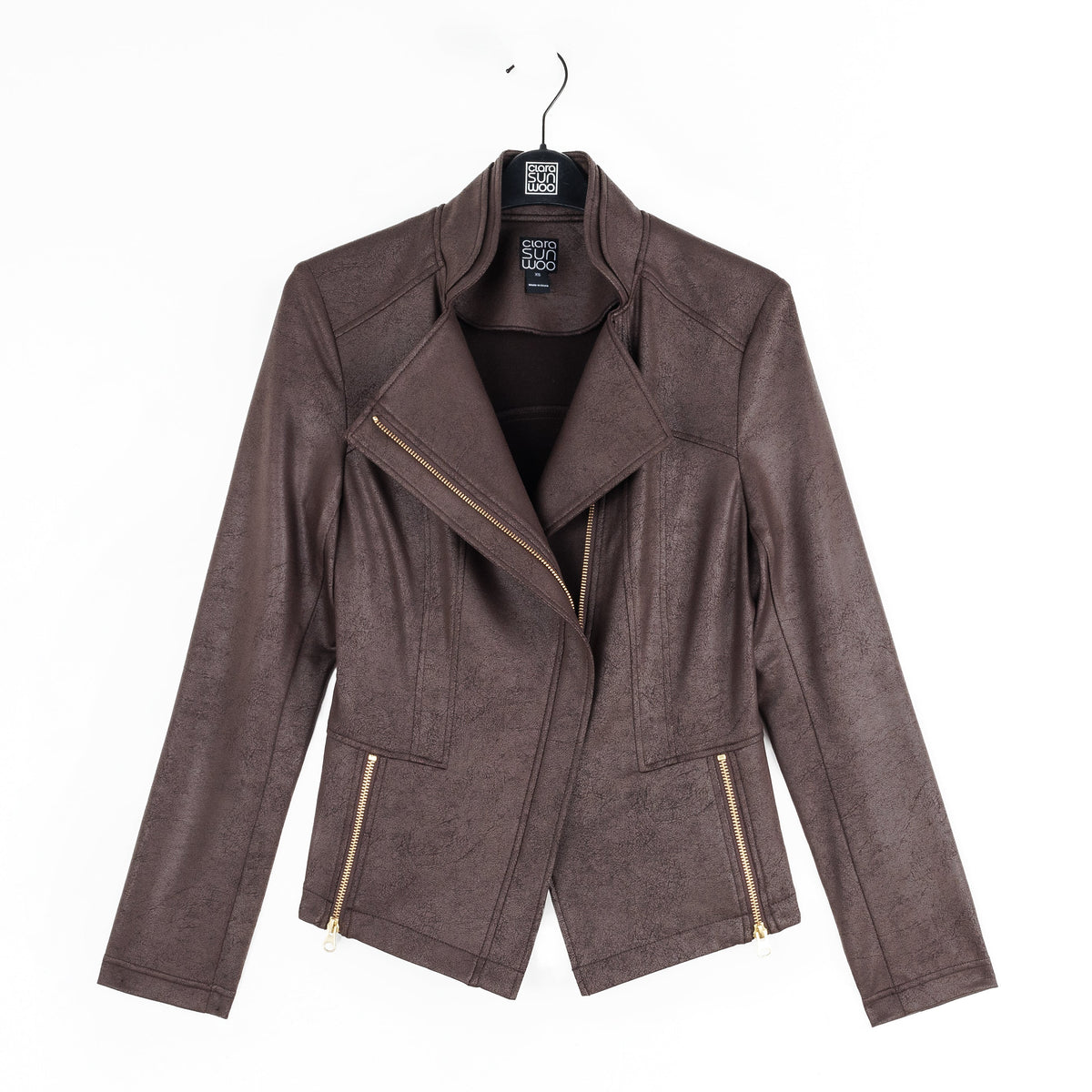 Clara Sunwoo Quality - Liquid Leather™ Signature Jacket - Brown