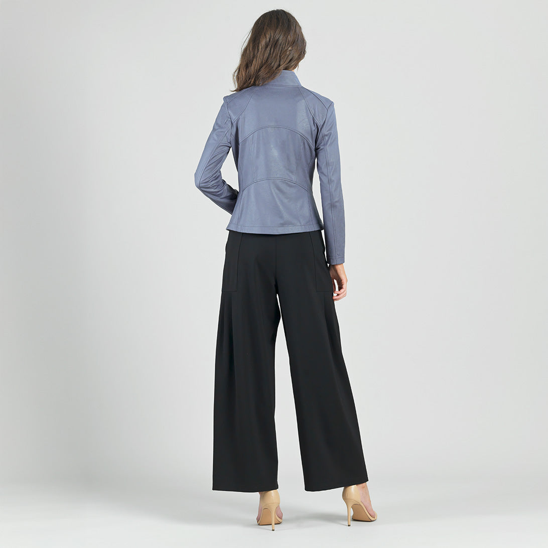 Clara Sunwoo Special Offer - Liquid Leather™ Signature Jacket - Charcoal - Limited Sizes