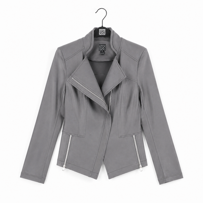 Clara Sunwoo Special Offer - Liquid Leather™ Signature Jacket - Charcoal - Limited Sizes
