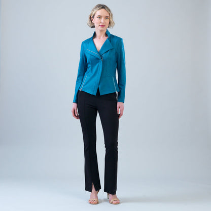 Clara Sunwoo Featured - Liquid Leather™ Signature Jacket - Teal