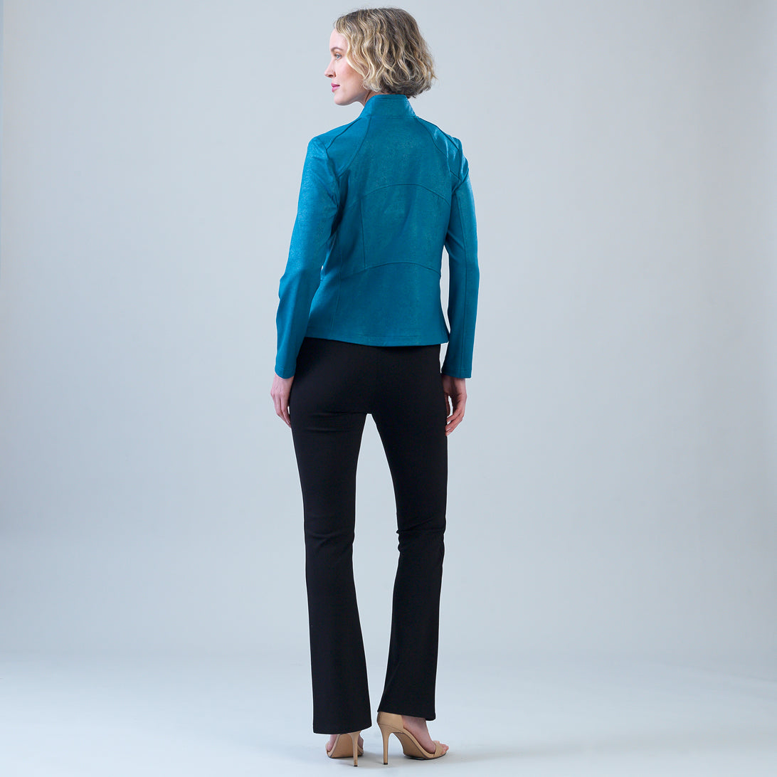 Clara Sunwoo Featured - Liquid Leather™ Signature Jacket - Teal